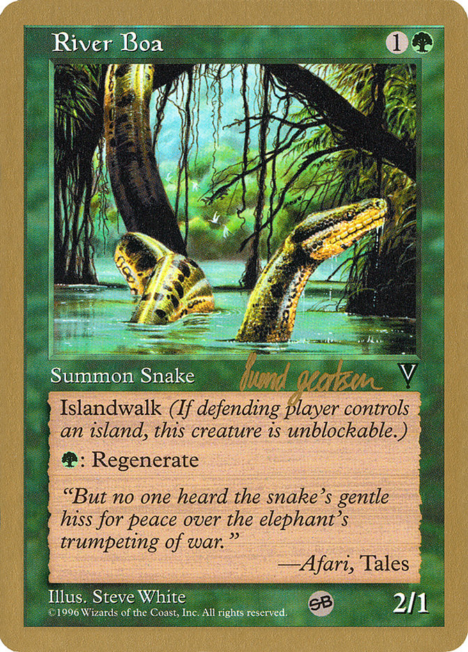 River Boa (Svend Geertsen) (SB) [World Championship Decks 1997] | Good Games Cannington
