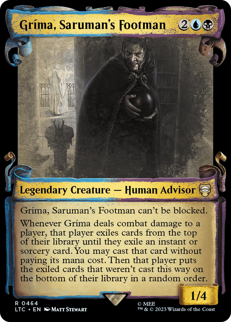 Grima, Saruman's Footman [The Lord of the Rings: Tales of Middle-Earth Commander Showcase Scrolls] | Good Games Cannington