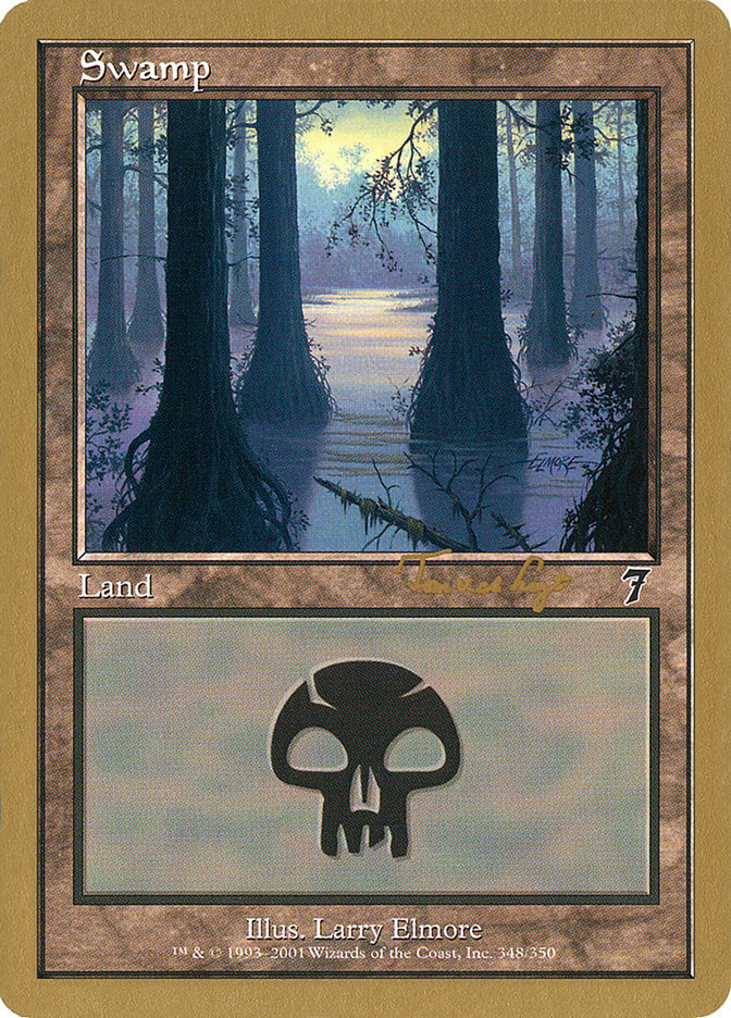 Swamp (tvdl348) (Tom van de Logt) [World Championship Decks 2001] | Good Games Cannington