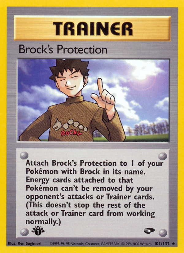Brock's Protection (101/132) [Gym Challenge 1st Edition] | Good Games Cannington