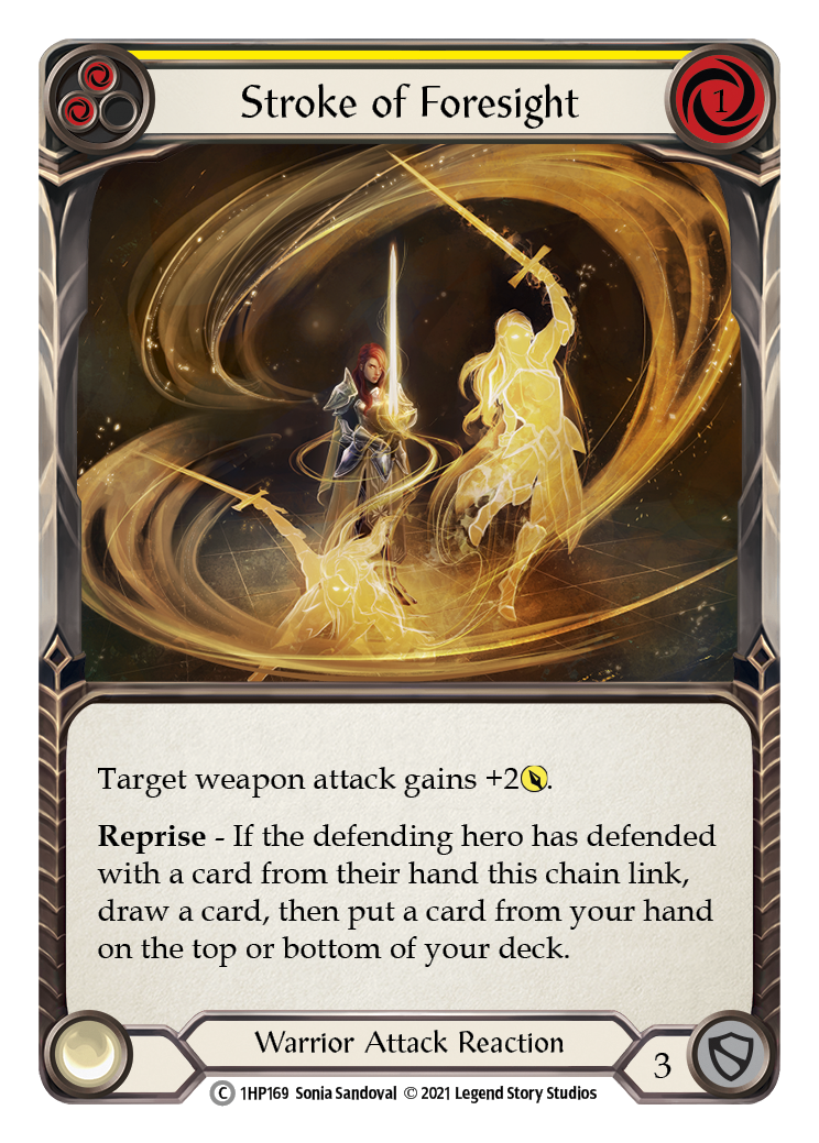 Stroke of Foresight (Yellow) [1HP169] | Good Games Cannington