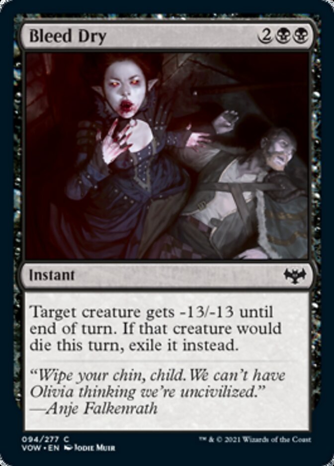 Bleed Dry [Innistrad: Crimson Vow] | Good Games Cannington