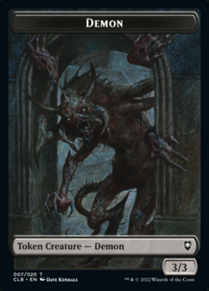 Demon Token [Commander Legends: Battle for Baldur's Gate Tokens] | Good Games Cannington