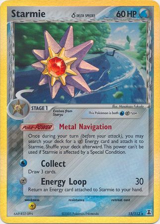Starmie (15/113) (Delta Species) (Stamped) [EX: Delta Species] | Good Games Cannington