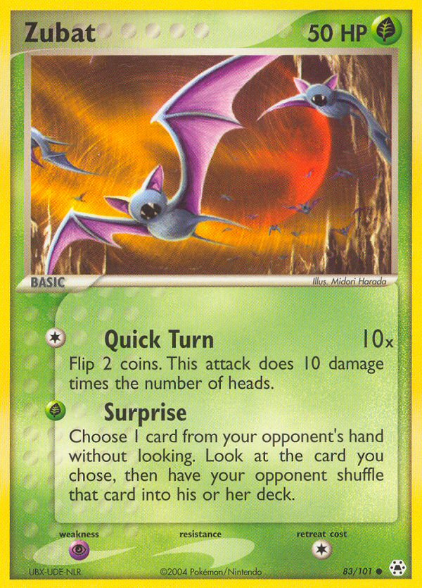 Zubat (83/101) [EX: Hidden Legends] | Good Games Cannington