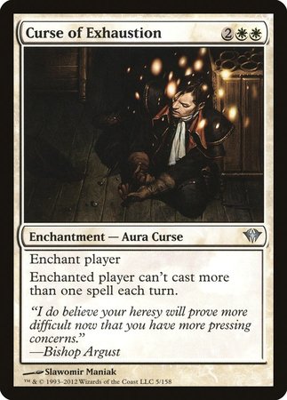Curse of Exhaustion [Dark Ascension] | Good Games Cannington