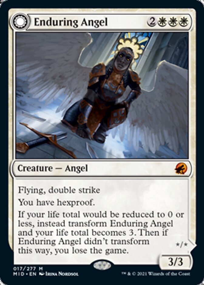 Enduring Angel // Angelic Enforcer [Innistrad: Midnight Hunt] | Good Games Cannington