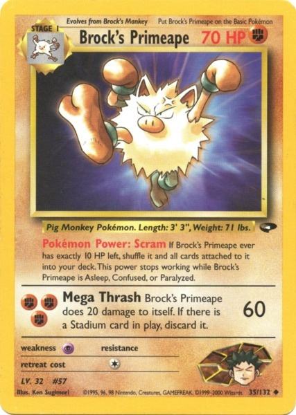 Brock's Primeape (35/132) [Gym Challenge Unlimited] | Good Games Cannington