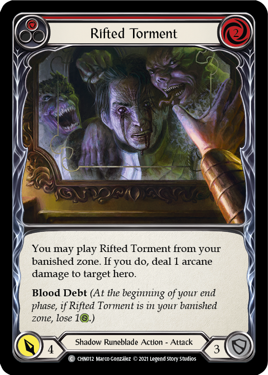 Rifted Torment (Red) [CHN012] (Monarch Chane Blitz Deck) | Good Games Cannington