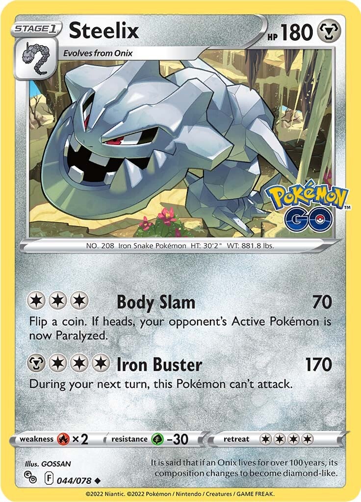 Steelix (044/078) [Pokémon GO] | Good Games Cannington