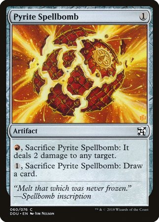 Pyrite Spellbomb [Duel Decks: Elves vs. Inventors] | Good Games Cannington
