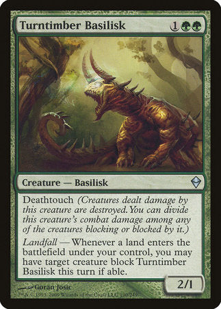 Turntimber Basilisk [Zendikar] | Good Games Cannington