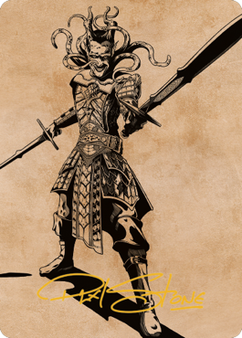 Zevlor, Elturel Exile Art Card (78) (Gold-Stamped Signature) [Commander Legends: Battle for Baldur's Gate Art Series] | Good Games Cannington