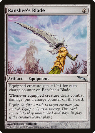Banshee's Blade [Mirrodin] | Good Games Cannington