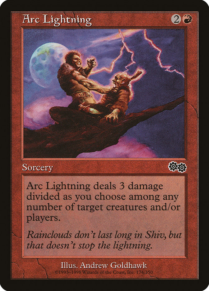 Arc Lightning [Urza's Saga] | Good Games Cannington