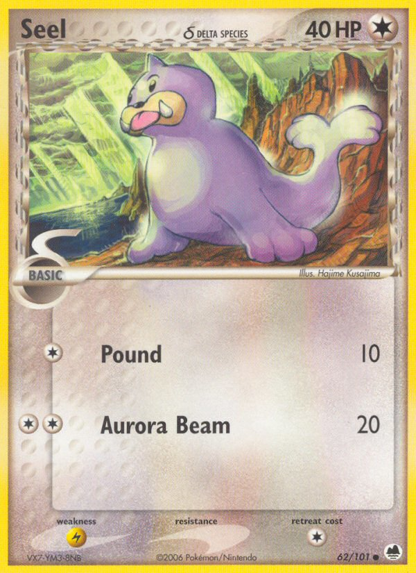 Seel (62/101) (Delta Species) [EX: Dragon Frontiers] | Good Games Cannington