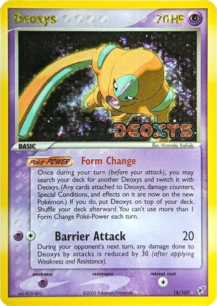 Deoxys (18/107) (Stamped) [EX: Deoxys] | Good Games Cannington