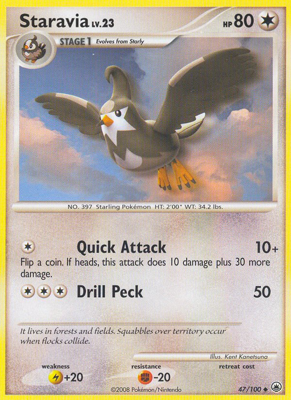 Staravia (47/100) [Diamond & Pearl: Majestic Dawn] | Good Games Cannington