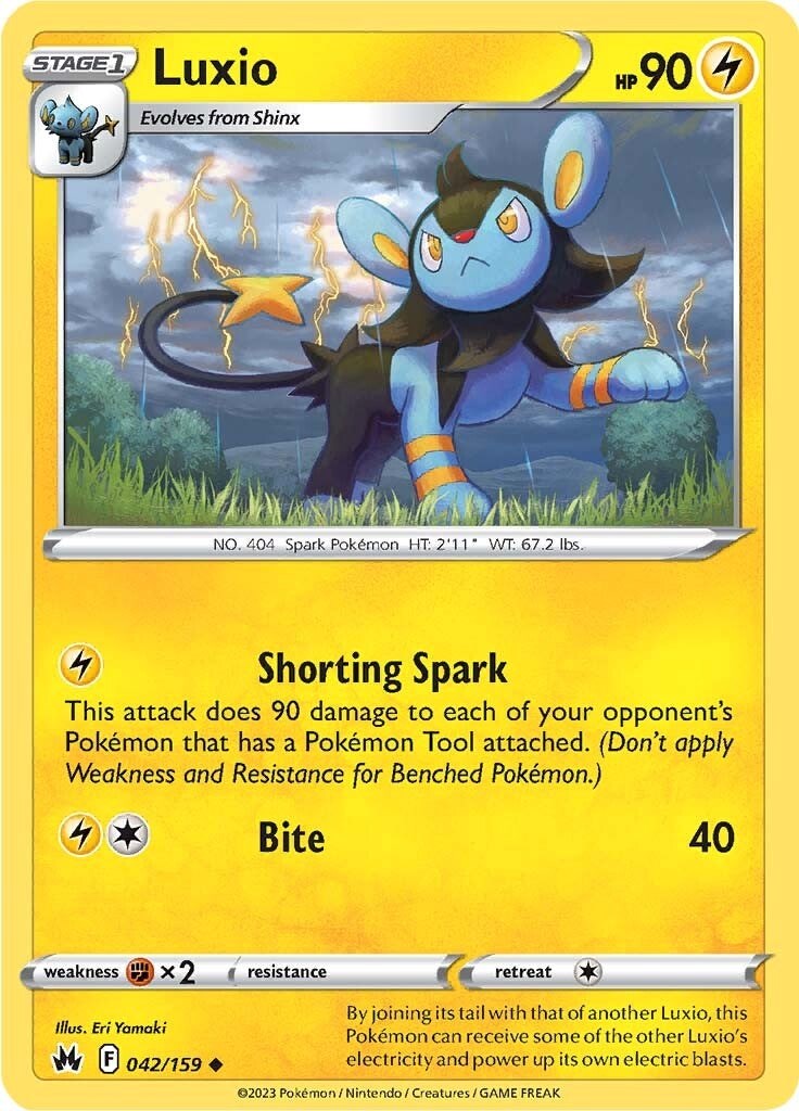 Luxio (042/159) (42) [Sword & Shield: Crown Zenith] | Good Games Cannington