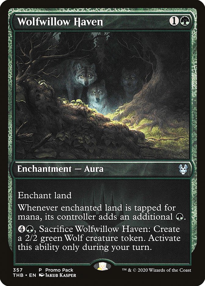 Wolfwillow Haven (Promo Pack) [Theros Beyond Death Promos] | Good Games Cannington