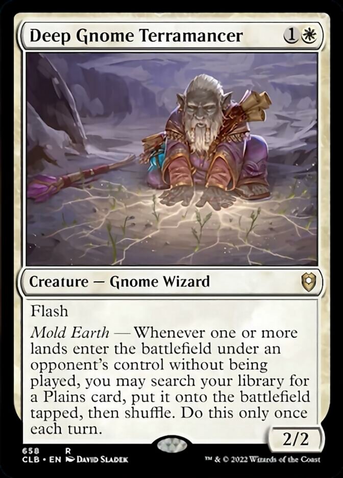 Deep Gnome Terramancer [Commander Legends: Battle for Baldur's Gate] | Good Games Cannington