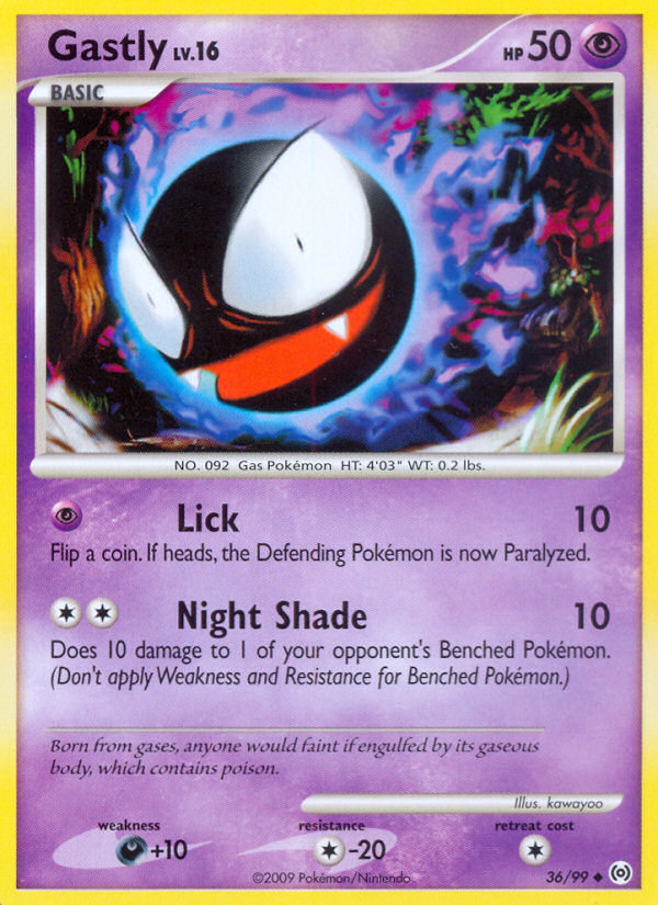 Gastly (36/99) [Platinum: Arceus] | Good Games Cannington