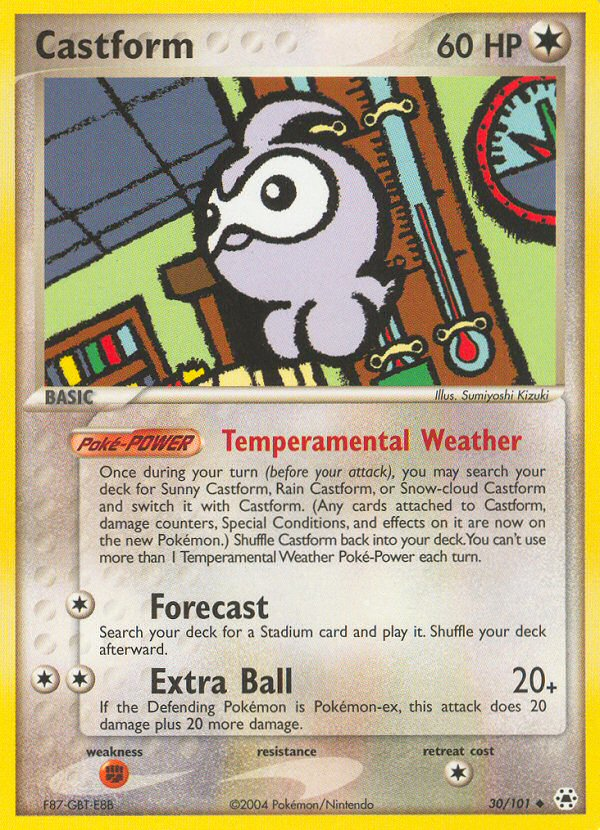 Castform (30/101) [EX: Hidden Legends] | Good Games Cannington