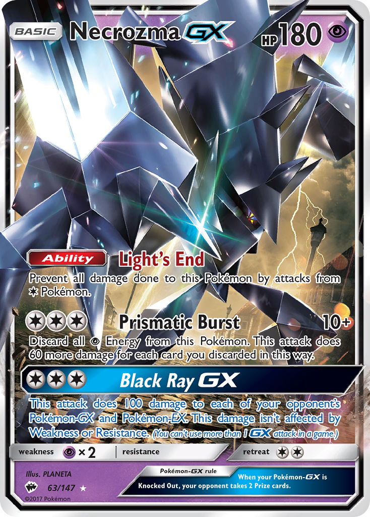 Necrozma GX (63/147) [Sun & Moon: Burning Shadows] | Good Games Cannington