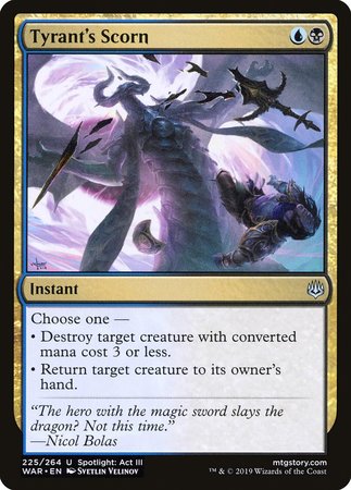 Tyrant's Scorn [War of the Spark] | Good Games Cannington