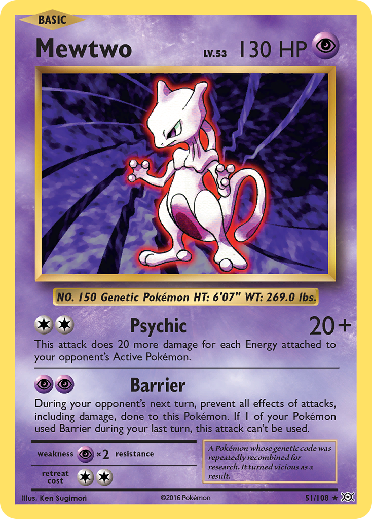 Mewtwo (51/108) [XY: Evolutions] | Good Games Cannington