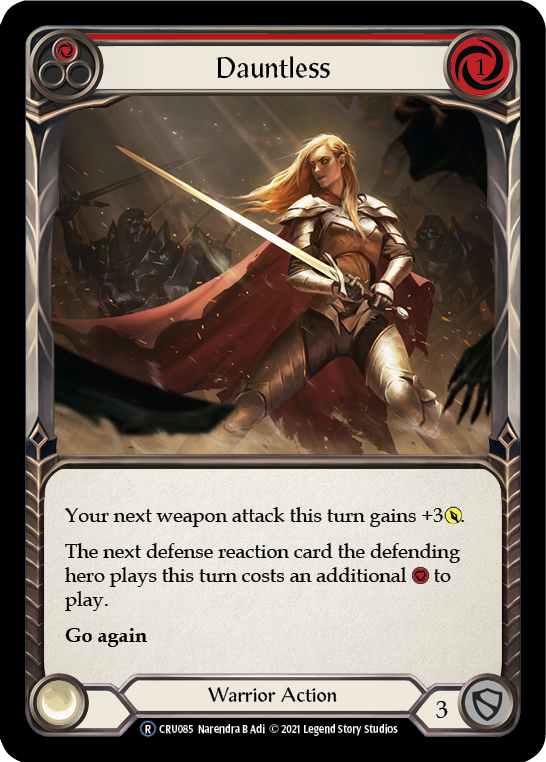 Dauntless (Red) [U-CRU085-RF] Unlimited Rainbow Foil | Good Games Cannington