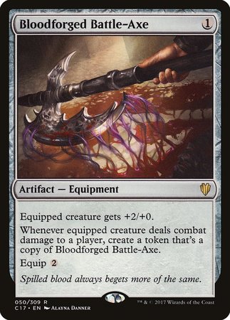 Bloodforged Battle-Axe [Commander 2017] | Good Games Cannington