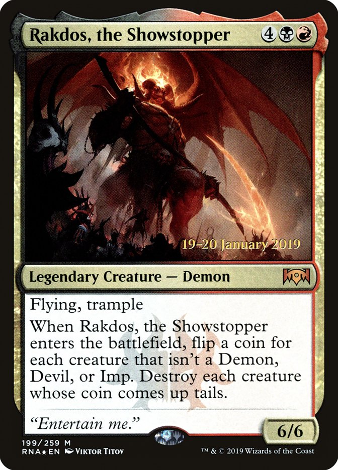 Rakdos, the Showstopper [Ravnica Allegiance Prerelease Promos] | Good Games Cannington