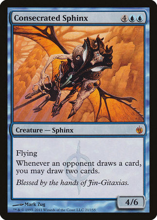 Consecrated Sphinx [Mirrodin Besieged] | Good Games Cannington