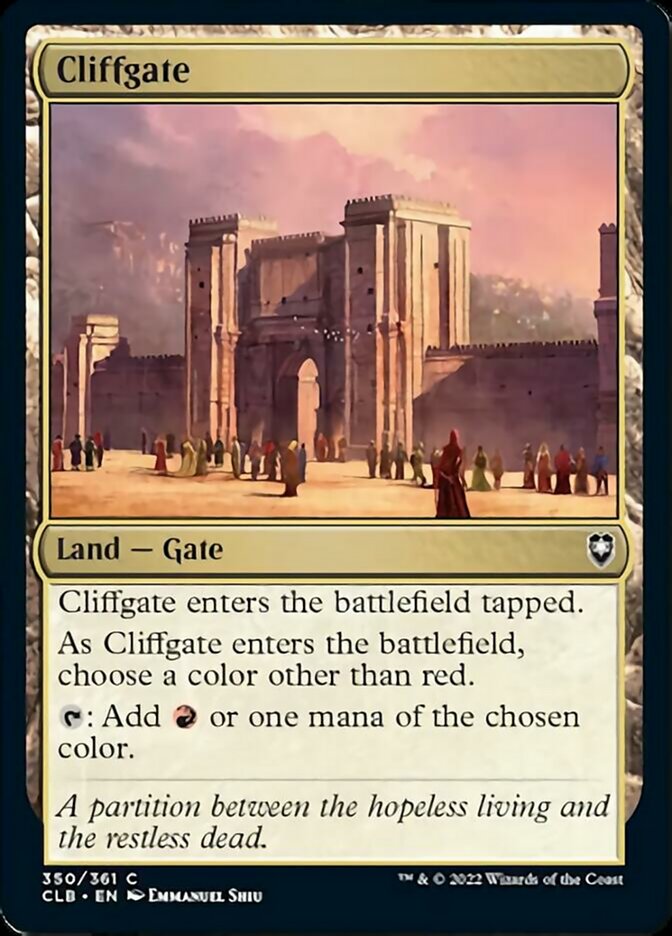 Cliffgate [Commander Legends: Battle for Baldur's Gate] | Good Games Cannington
