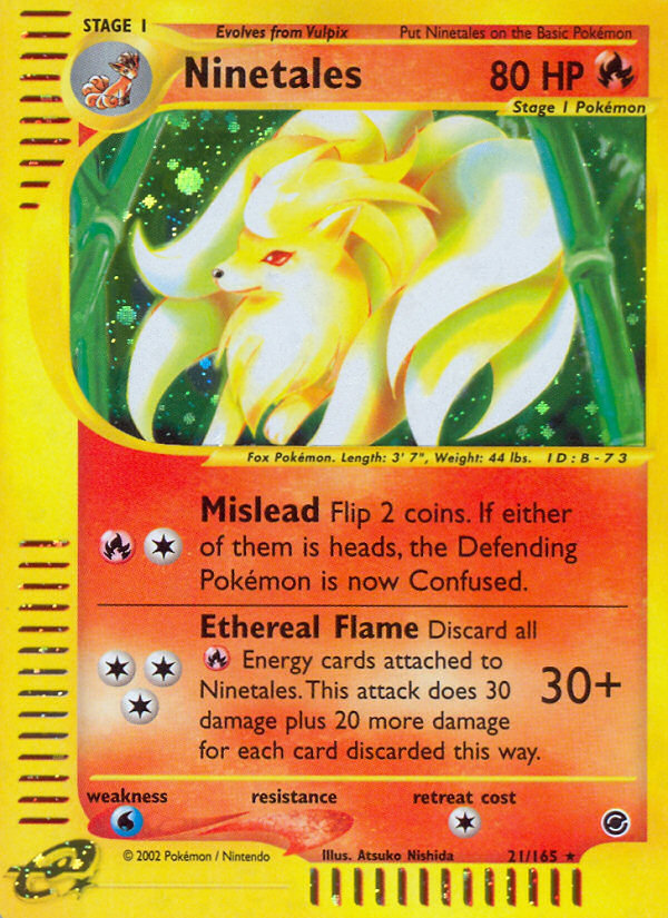 Ninetales (21/165) [Expedition: Base Set] | Good Games Cannington