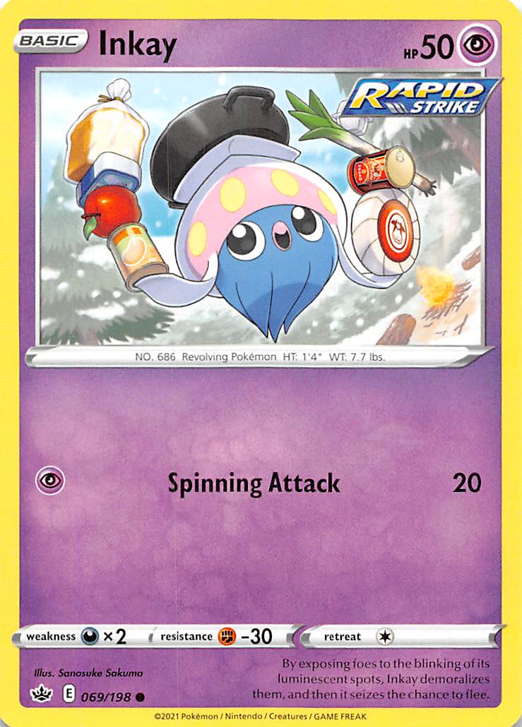 Inkay (069/198) [Sword & Shield: Chilling Reign] | Good Games Cannington
