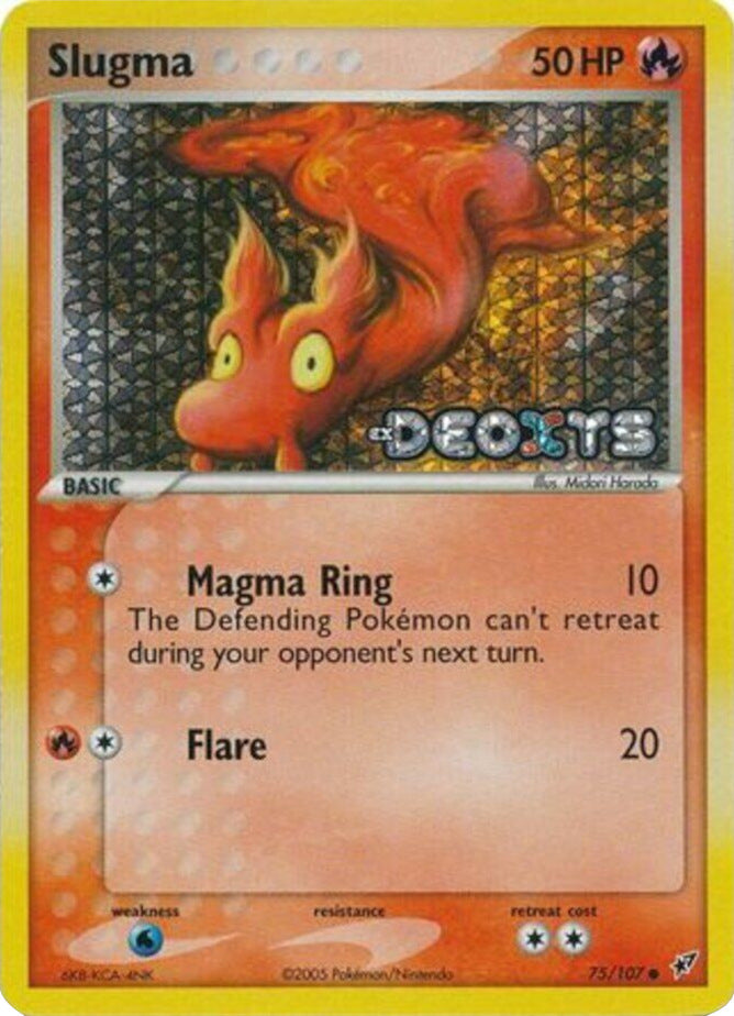 Slugma (75/107) (Stamped) [EX: Deoxys] | Good Games Cannington