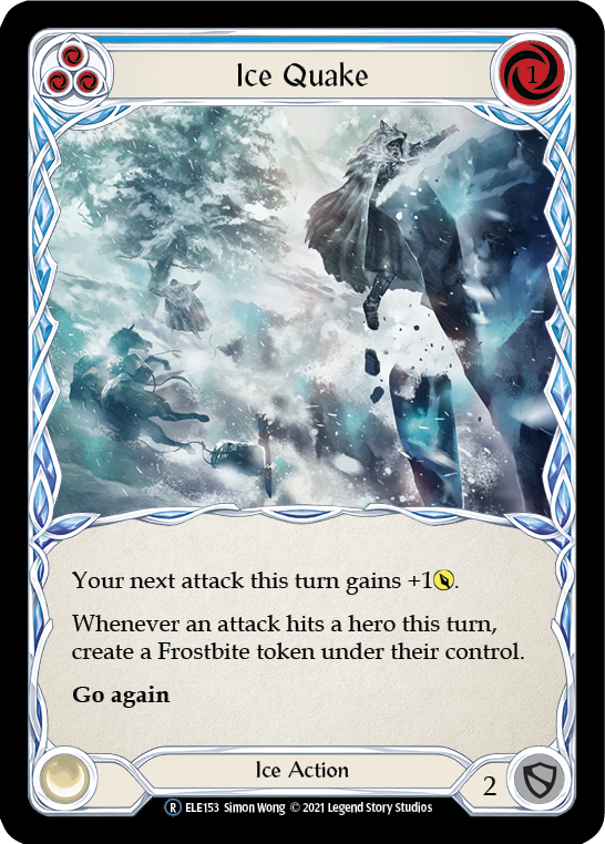 Ice Quake (Blue) [U-ELE153] Unlimited Rainbow Foil | Good Games Cannington