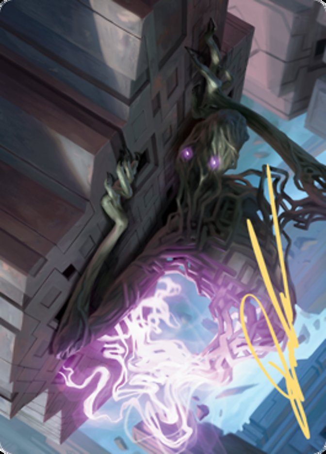 Skyclave Shade Art Card (Gold-Stamped Signature) [Zendikar Rising Art Series] | Good Games Cannington