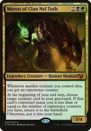 Meren of Clan Nel Toth (Oversized) [Commander 2015 Oversized] | Good Games Cannington