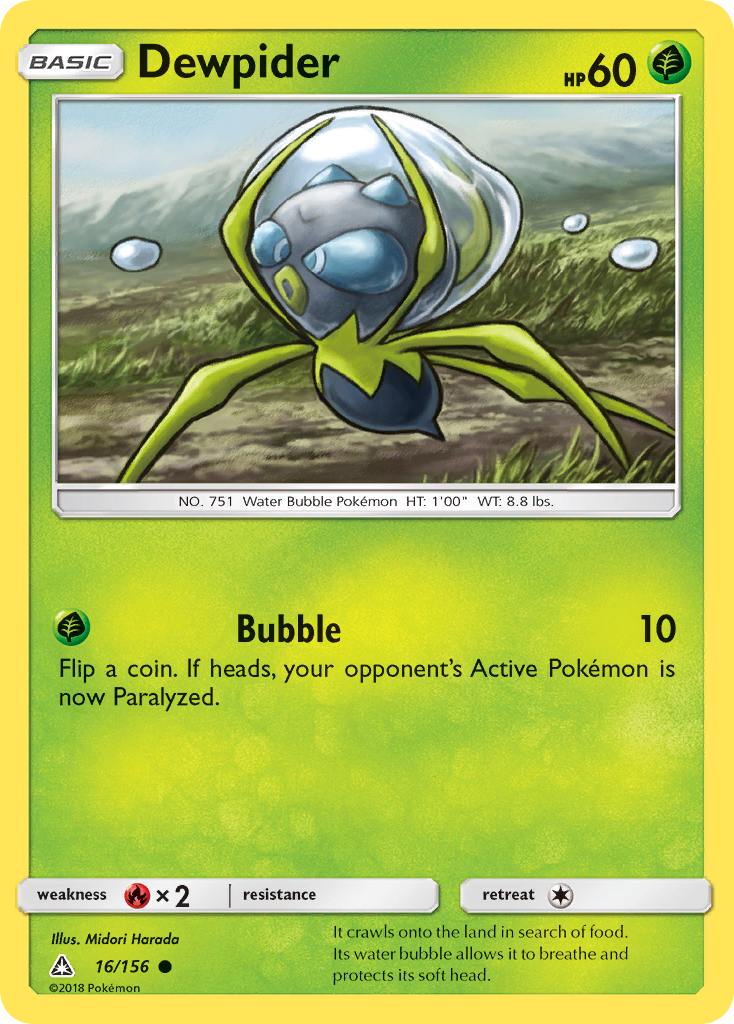 Dewpider (16/156) [Sun & Moon: Ultra Prism] | Good Games Cannington