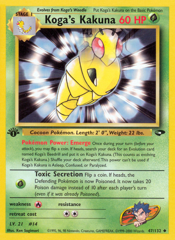 Koga's Kakuna (47/132) [Gym Challenge 1st Edition] | Good Games Cannington