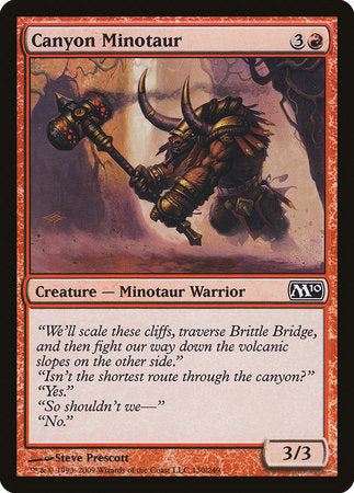 Canyon Minotaur [Magic 2010] | Good Games Cannington