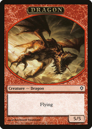 Dragon Token [Worldwake Tokens] | Good Games Cannington