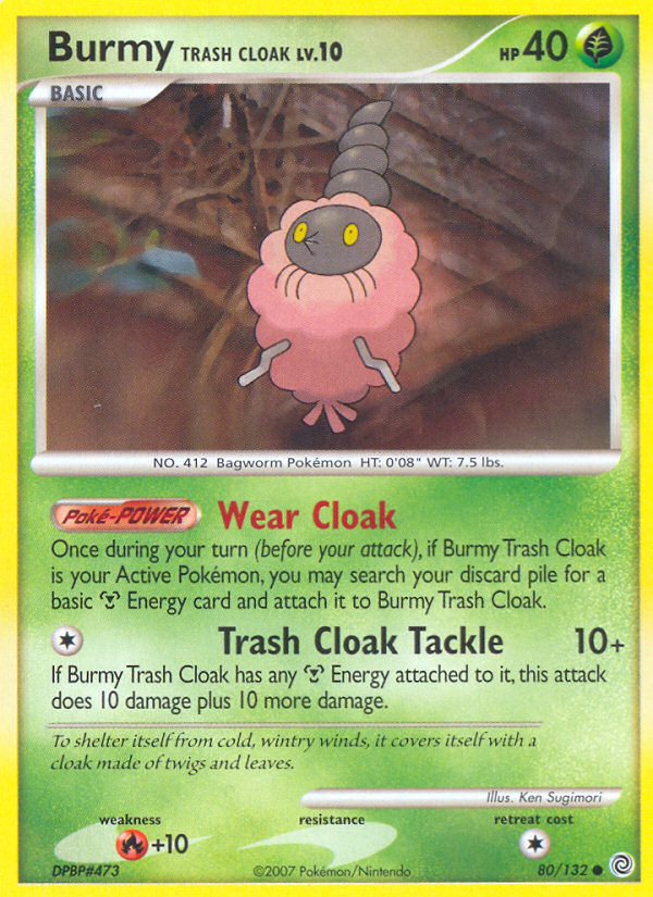 Burmy Trash Cloak (80/132) [Diamond & Pearl: Secret Wonders] | Good Games Cannington
