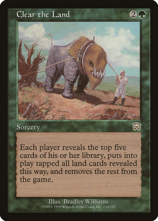Clear the Land [Mercadian Masques] | Good Games Cannington