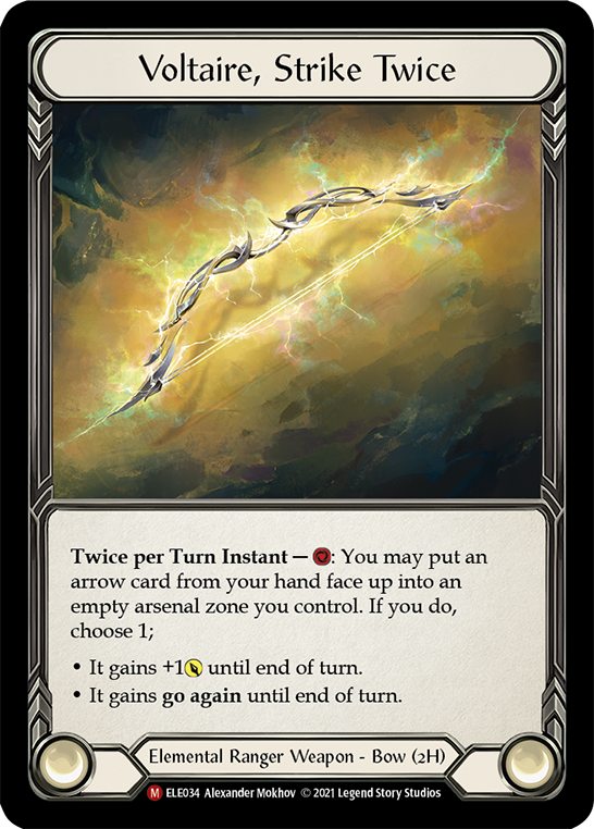 Voltaire, Strike Twice [ELE034] (Tales of Aria)  1st Edition Normal | Good Games Cannington