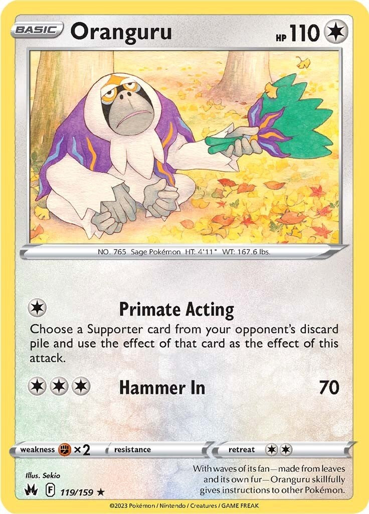 Oranguru (119/159) [Sword & Shield: Crown Zenith] | Good Games Cannington