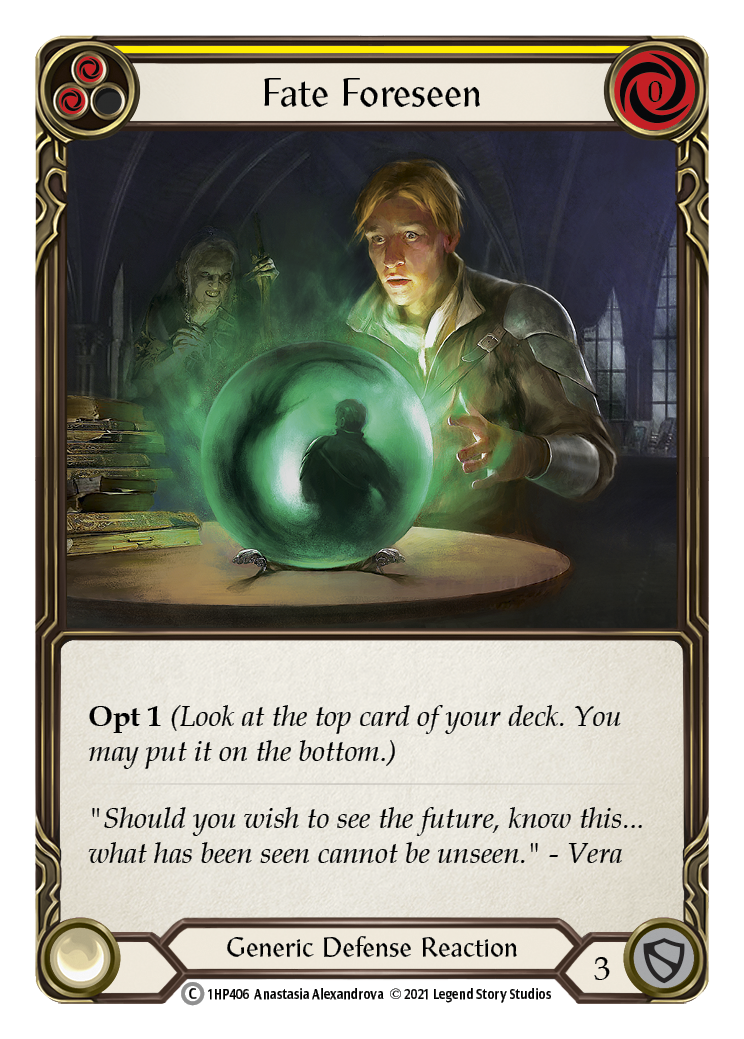Fate Foreseen (Yellow) [1HP406] | Good Games Cannington